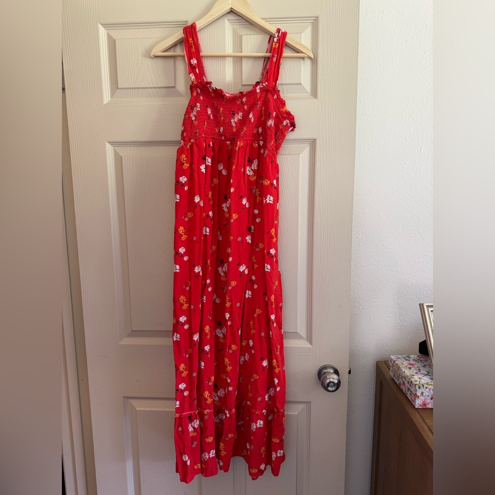 Isabel Maternity by Ingrid & Isabel Red Floral Maxi Dress